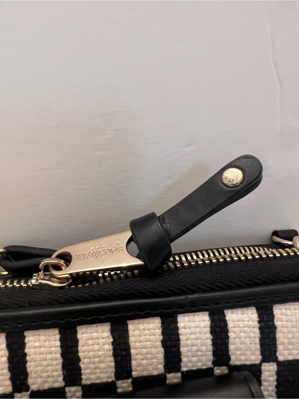 The Spartina 449 Linen Leather geometric Pattern Crossbody - Picture 8 of 13